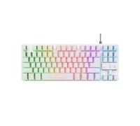 Teclado gaming trust gxt 833w thado blanco multicolor qwerty qwerty us