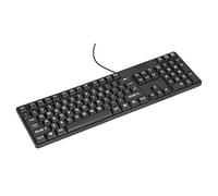 Teclado Grande de 104 Teclas, Teclado con Cable de Caracteres Grandes, Teclado de Baja Visión con Teclas de Impresión Grandes para Personas Mayores, Teclado Plug and Play para