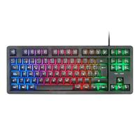 Mars Gaming – Teclado Gaming MK023 TKL – Híbrido H-Mech, FRGB Rainbow, USB 2.0 – Negro