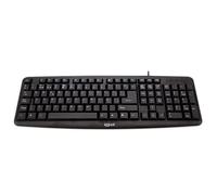 iggual Teclado CK-BASIC-105T Universal USB QWERTY Español Negro
