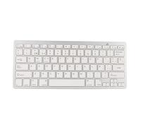 Teclado Inalámbrico, ABS Diseñado para Teclado Español Transparente, No Fácil de Desvanecer Inalámbrico, Teclado Bluetooth Cómodo Alimentado por Batería de Larga Distancia de 32 Pies, para Tableta