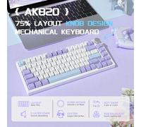 Teclado mecánico para juegos AJAZZ AK820, todas las teclas, luces preciosas intercambiables en Gift Switch
