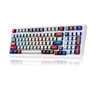 Teclado inalámbrico Aula F99 para juegos, teclado mecánico Bluetooth intercambiable en caliente, teclados cremosos personalizados para computadora, retroiluminación RGB, Tri-Mode BT5.0/2.4GHz/USB-C