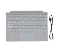 Teclado inalámbrico Cheotime, Teclado RGB retroiluminado Bluetooth con Teclado ABS PU PU Compacto Gestos Touch Multi Touch para Pro 3 4 5 7 7+ (Gray)