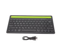 Teclado inalámbrico con conexión Bluetooth, compatibilidad universal, diseño compacto, teclas silenciosas, compatibilidad con múltiples