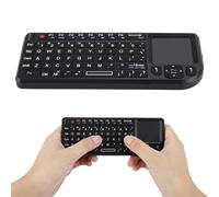 Teclado Inalámbrico con Trackpad, Microteclado Recargable para HTPC, para 360 y para One, Teclado Retroiluminado USB Ultrafino con Panel Táctil, 2,4 GHz, Plug &