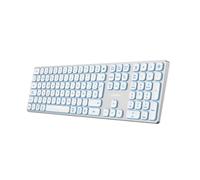 Teclado inalambrico retroiluminado coolbox moonlight key b431 plata blanco