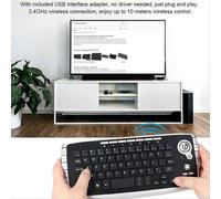 Teclado inalámbrico de 2,4 GHz con rueda de ratón trackball, compatible con Android TV box smart T