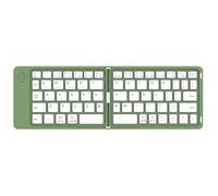 Teclado inalámbrico de tamaño completo con soporte, teclados plegables ultrafinos, carga tipo C, teclados inalámbricos de viaje para iPhone iPad