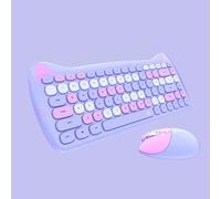 Teclado inalámbrico Ferris Hand 2 4G y set con diseño de teclas gatito Meow Cute para ordenador sobremesa uso en oficina tapas tema adorable conectividad inalámbrica estable estética funcional jugueto