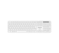 Teclado inalámbrico multidispositivo phoenix k300 blueooth dual y 2.4ghz blanco