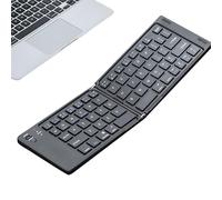 Teclado inalámbrico plegable,teclado plegable inalámbrico | Teclado inalámbrico portátil recargable | Dispositivo de tipo compacto de bajo ruido, suministros de oficina para hombres y mujeres