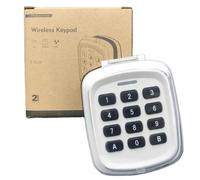 Teclado inalámbrico sin llave para abridor de puertas de garaje, control remoto multifrecuencia de 280-868 MHz con acceso por código (bl
