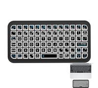 Teclado inalámbrico - Teclado portátil Miniatura retroiluminado, silencioso y recargable | Teclado inalámbrico de viaje para Smart TV, Tablet y Smartphone, teclado retroiluminado de color pequeño