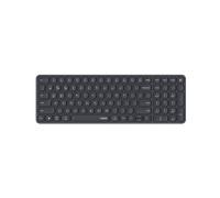 Teclado inalámbrico multimodo ultraplano "E9310M" de Rapoo, negro, QWERTZ DE, 2,4 GHz, Bluetooth 4.0, Bluetooth 5.0, nano receptor USB, hasta 10 m de alcance
