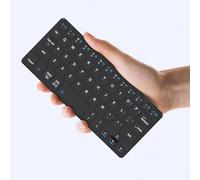 Teclado inalámbrico universal ultra ligero portátil mini teclado con soporte de ángulo ajustable y funda de piel, teclados de computadora recargable teclado Bluetooth de viaje para iPad Android,