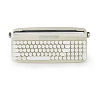 Teclado inalámbrico USB C para máquina de Escribir con Lindas Teclas Redondas y Soporte Integrado Compatible con B309 Sand Beige(Sand Beige)