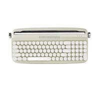 Teclado inalámbrico USB C para máquina de Escribir con Lindas Teclas Redondas y Soportes Integrados Compatible con B309 Sand Beige(Sand Beige)