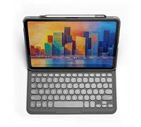 Teclado inalámbrico ZAGG Pro Keys y estuche desmontable con portalápices Compatible con Apple iPad Pro de 11 pulgadas, duradero, retroiluminado, QWERTY inglés británico, negro