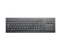 Teclado Industrial del Metal Soporte Panel Negro con el Teclado quiosco Acero Inoxidable táctil for Uso público(PS2 Interface)