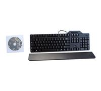 Teclado inglés USB negro Dell KB813t con lector de tarjetas inteligentes, 34GPR