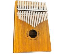 Teclado Kalimba Sólido De 17 Teclas Instrumentos Musicales Piano De Pulgar Calimba Con Bolsa De Martillo Para Cancionero Piano De Dedos(Style 2)