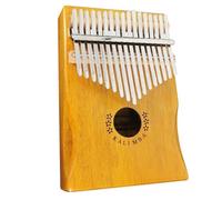 Teclado Kalimba Sólido De 17 Teclas Instrumentos Musicales Piano De Pulgar Calimba Con Bolsa De Martillo Para Cancionero Piano De Dedos(Style 3)