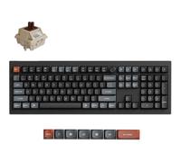 Teclado Keychron V6 Ultra 8K mecánico inalámbrico RGB con switches Brown y layout ES