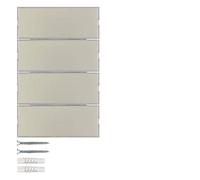 Teclado KNX 4 fases, series berker K.x de hager, acero
