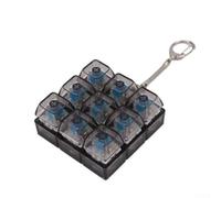 Teclado LED Fidget Toy Set con Luz: Llavero portátil para aliviar el estrés para el hogar, oficina, escuela, viajes, ansiedad (mismo color gris)