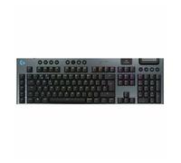 Logitech G G915 X Lightspeed TKL Teclado para Gaming inalámbrico de Perfil bajo, Teclas de PBT de Doble Moldeado, Elegante Acabado en Aluminio, táctil marrón GL - PC/Mac, QWERTY ESP - Negro