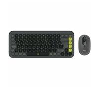 Logitech POP Icon Combo Pack Teclado + Ratón Inalámbrico Bluetooth Grafito y Verde