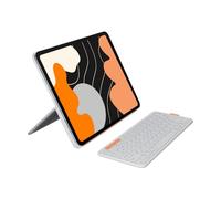 Teclado Logitech Flip Folio para iPad Pro 13" y Air 13" AZERTY Francés Gris Claro
