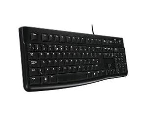 Teclado Logitech K120 USB Negro Inglés (EEUU) - Diseño Delgado y Silencioso