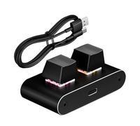 Teclado Macro, Accesorios de Ordenador Cableados Tipo-C, Teclado Macro Con Ajuste De 5 Caracteres, Para Hogar Programación Trabajo Transmisión En Edición De Video Programación Jugadores Programadores