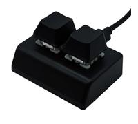 Teclado macro mecánico - Teclado mecánico de 2 teclas para copiar y pegar | Teclado mecánico de intercambio en caliente, Cherry MX con cable USB, teclado compacto ergonómico para optimizar el flujo de