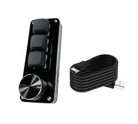 Teclado macro personalizable, perilla única para 3 Key/4 Key/6 Key/8 Key, teclado mecánico para juegos programable, perilla personalizada