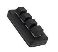 Teclado Macro Programable, Teclado Macro para Juegos Mecánicos de 4 Teclas con Iluminación Dinámica RGB, Teclado OSU para Juegos de PC para Computadoras