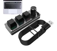 Teclado macro: tecla de juego programable, accesorio de computadora mecánico, tarjeta de acceso directo personalizada | Dispositivo de clave compacto, viaje, trabajo, negocios, hogar, portátil