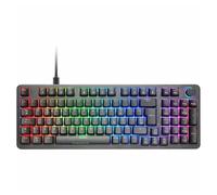 Mars Gaming MKPRO, Español, Teclado Mecánico Gaming Completo, RGB Chroma, Switches Hot-Swap Mecánicos, Antighosting, Rueda de Control, Software, Multiplataforma, Switch Azul, Negro