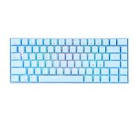 Teclado mecánico, 82 teclas, 3 modos, teclado mecánico para juegos azul con retroiluminación dinámica RGB, soporte inalámbrico 2.4G Bluetooth tipo C con cable, 1800 mAh recargable, para oficina en