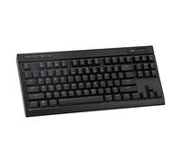 Teclado mecánico, 87 teclas RGB True Mechanical Gaming Keyboard con cable LED retroiluminado USB Computer Keyboard, Mechanical Axis, Green Axis, Colorful Backlight Light, support N-Key Rollover small