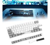 Teclado Mecánico Accesorios de Computadora Suministros de Computadora 73 Piezas Teclado de Oficina en Casa con Patrón Lindo (Tinta 6064)