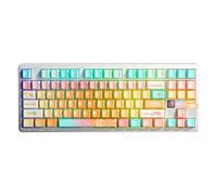 Teclado mecánico - AULA - F87 Pro V2 - Kailh Meteorite Ice Cream - USB + RF + Bluetooth - Compacto ENG