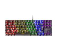 TECLADO MECANICO COMPACKTO TKL MARS GAMING MK80 ITALIANO BLACK ILUMINACION 12EFECTO SWITCH ROJO RGB MK80RIT