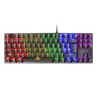 TECLADO MECANICO COMPACKTO TKL MARS GAMING MK80 ITALIANO BLACK ILUMINACION 12EFECTO SWITCH ROJO RGB