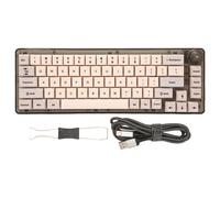 Teclado mecánico con LED orientado hacia el sur, diseño compacto de 67 teclas para optimizar el espacio en el escritorio, diseño ergonómico para
