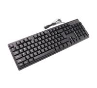 Teclado mecánico con luz colorida para todos los sistemas operativos Windows, teclado para juegos sin teclado numérico con teclas retroiluminadas