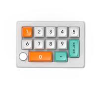 Teclado mecánico de 12 teclas con una sola mano con 12 teclas programables y luces de 2,4 GHz, 3 modos, teclado pequeño