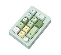 Teclado mecánico de 12 teclas con una sola mano con 12 teclas programables y luces de 2,4 GHz, 3 modos, teclado pequeño